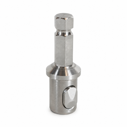 USA Drill Adaptor HEX 1/4” (Stainless Button)